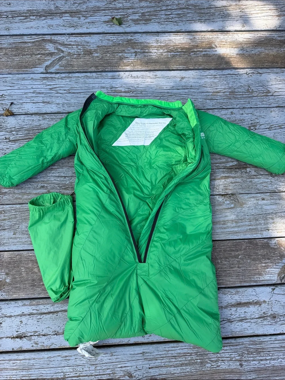 Morrison Outdoors Little Mo Baby Toddler Green Sleeping Bag Pajama 20° Down